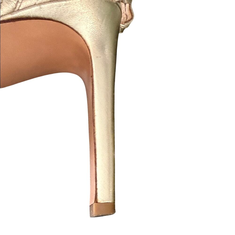 Via Spiga Metallic Strappy Heels - Picture 13 of 14